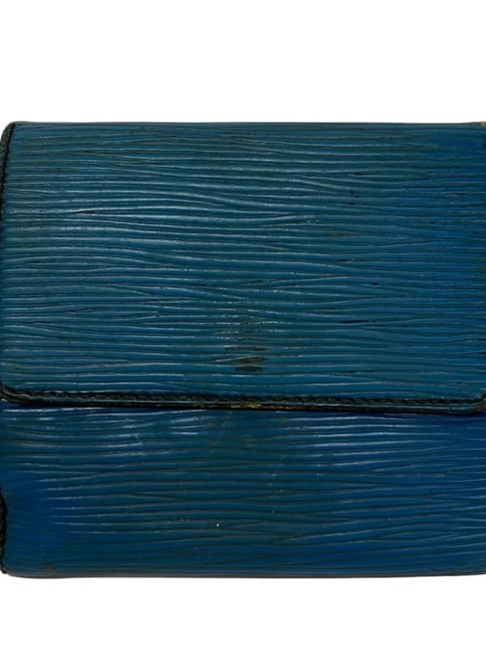 LOUIS VUITTON Porte Monnaie Billets Cartes Credit M63485 Toledo Blue Epi